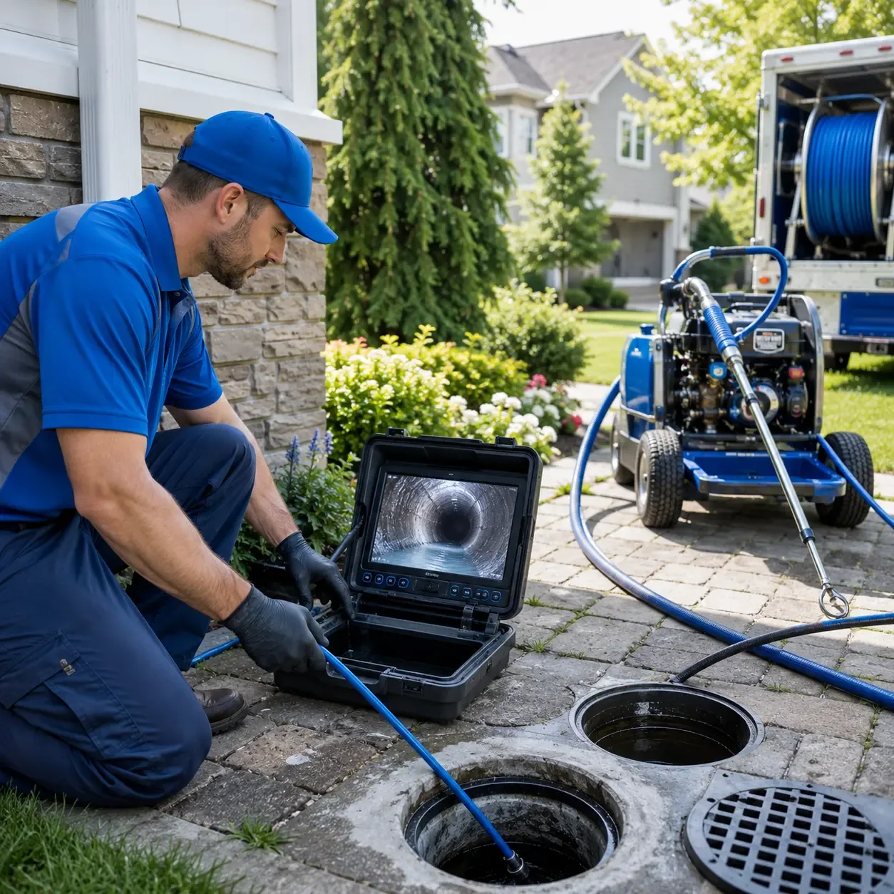 Outdoor drain cleaning professionals serving Radford, VA