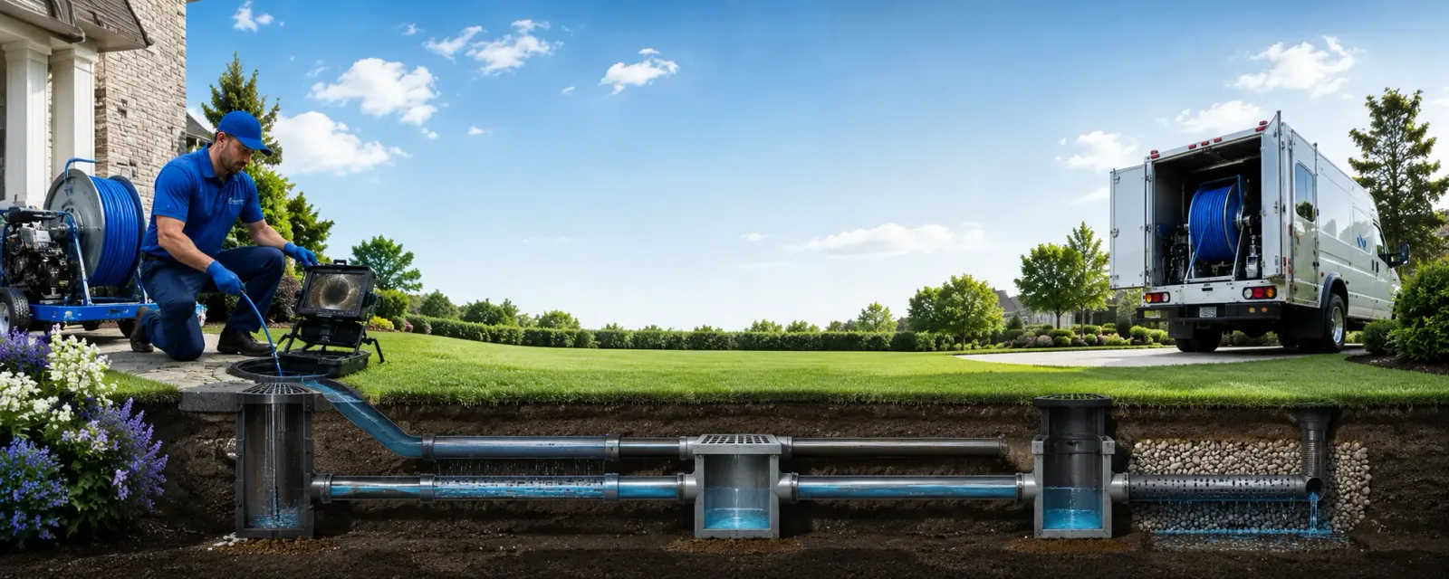 Outdoor drain cleaning information for Radford, VA